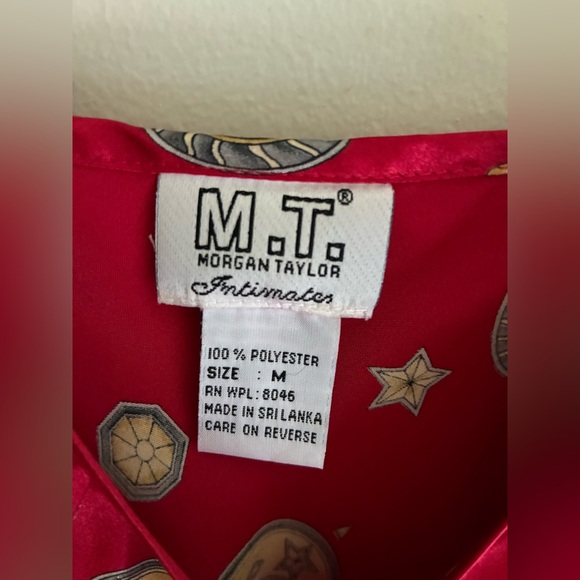 Valentine’s Day Red Celestial Slip Dress Sexy Lingerie Nightdress Size Medium - Picture 4 of 8